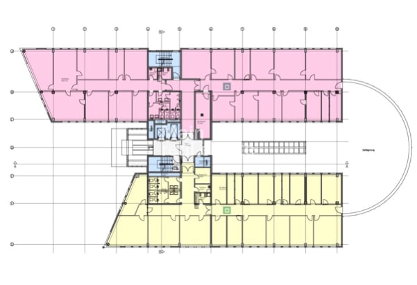 Geschossplan - Repräsentative Büroetage mit Dachterrasse